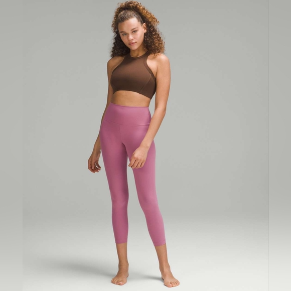 Lululemon Ribbed Nulu High-Neck Yoga Bra Light Support B/C Cup Sz 14 - Picture 3 of 10